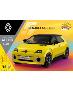 Cobi 24675 Renault 5 e-Tech Hvit - 78 deler