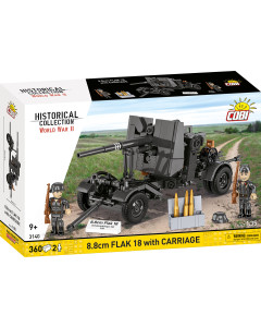 Cobi 3140 8.8cm Flak gun med understell - 357 deler