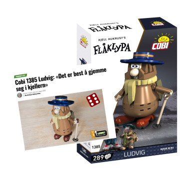 Cobi 1385 Ludvig figur Flåklypa - 285 deler