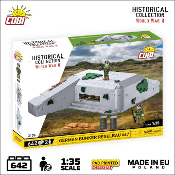 Cobi 3136 Tysk Bunker Regelbau 667 - 642 deler