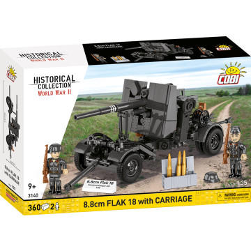 Cobi 3140 8.8cm Flak gun med understell - 357 deler