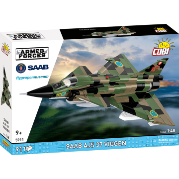 Cobi 5911 Saab AJS37 Viggen - 910 deler
